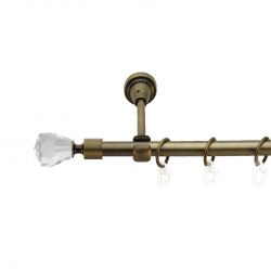 Лучетта Однорядний Відкритий Гладка труба Кільце металеве Антик 