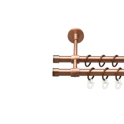 Заглушка Дворядний Закритий Гладка труба Кільце металеве Мідь 