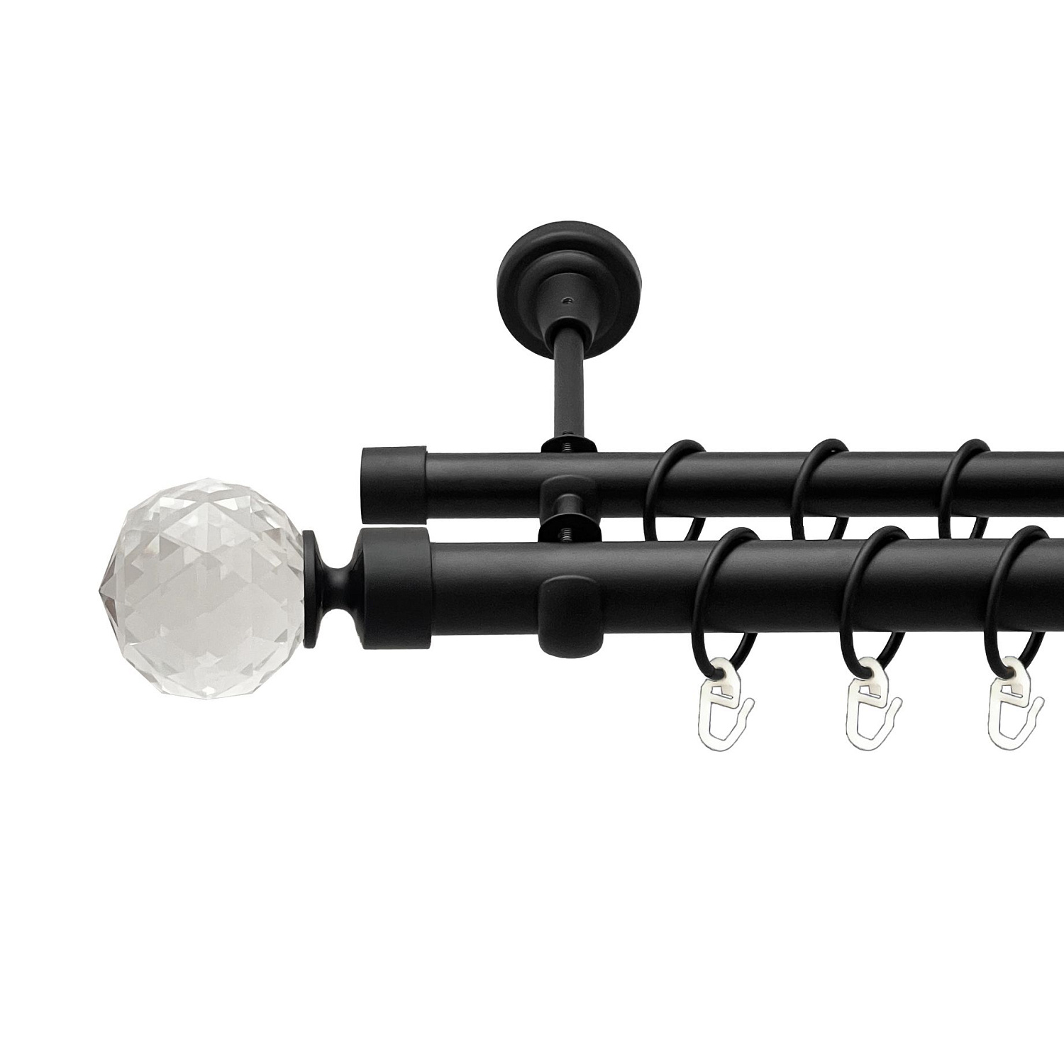 Чорний оксамит у діаметрі 25мм