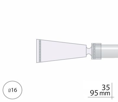 Закінчення для карнизу Orvit МЕРКУРІЯ 16 мм ЗОЛОТО 