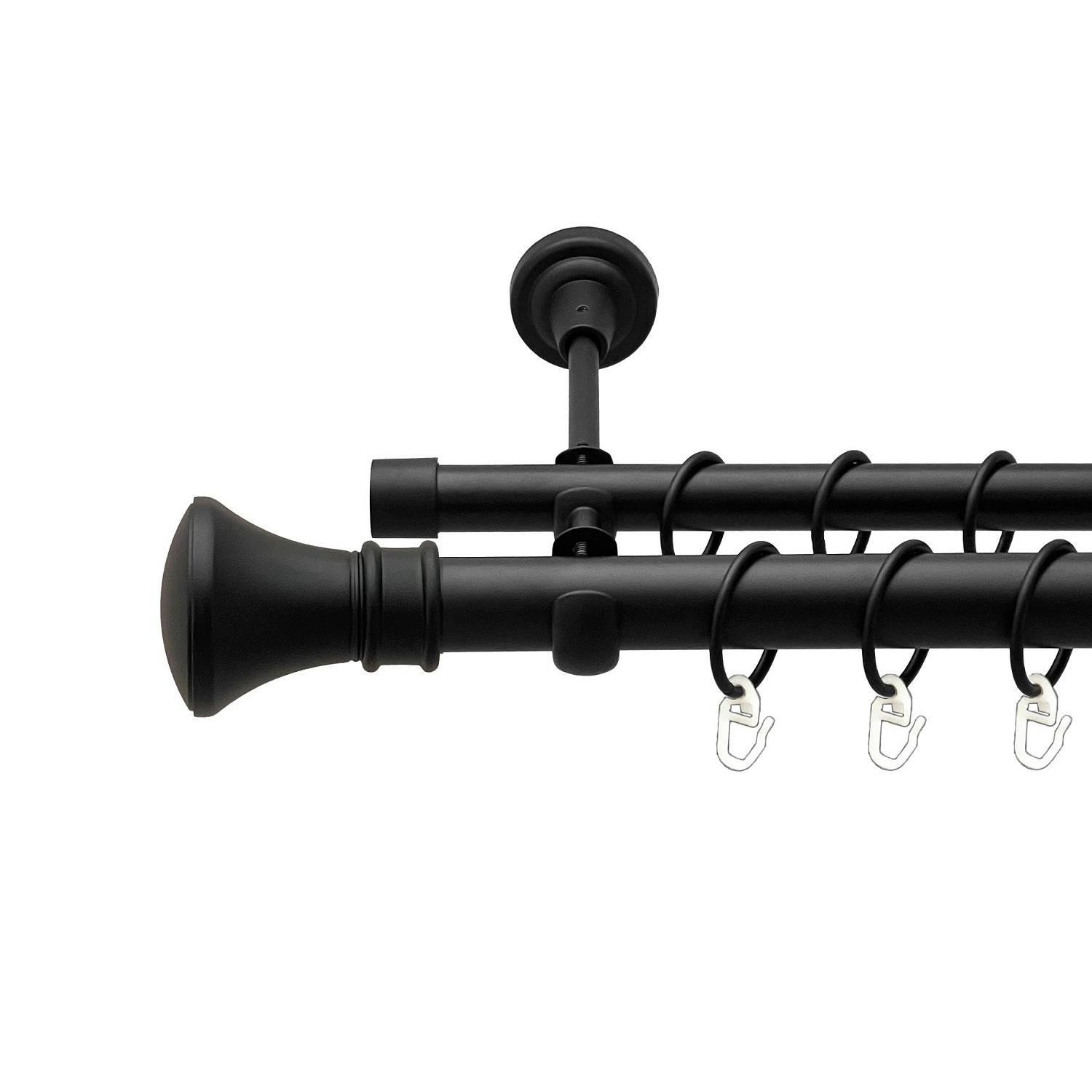 Чорний оксамит у діаметрі 25мм