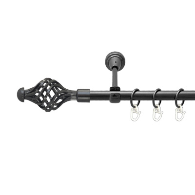 Арезо Однорядний Відкритий Гладка труба Кільце металеве Онікс 