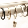 Кільця металевих карнизів, гачки, жабки карнизів для штор.