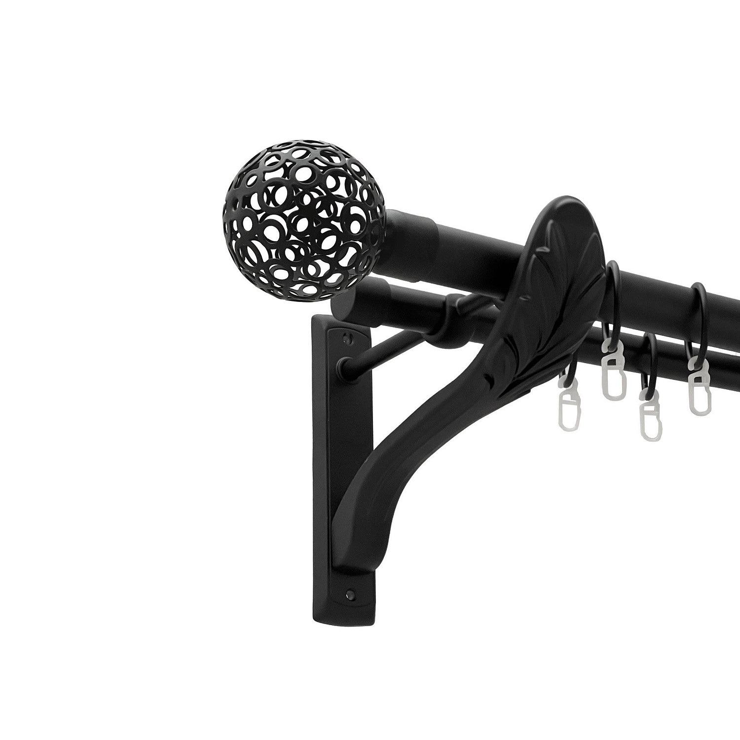 Чорний оксамит у діаметрі 25мм