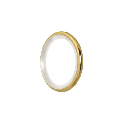 Кільце для карнизу Orvit 16 мм Тихохідне металеве (25 х 32) х 3,5 мм ЗОЛОТО