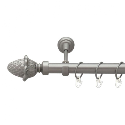 Цинара Однорядний Відкритий Гладка труба Кільце металеве Сатин 