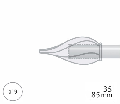 Закінчення для карнизу Orvit ТВІСТО 19 мм ЗОЛОТО 