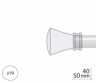 Закінчення для карнизу Orvit ЛЮКСОР 19 мм ЗОЛОТО 