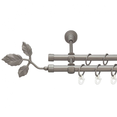 Тоскана Дворядний Відкритий Гладка труба Кільце металеве Сатин 
