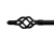 Закінчення для карнизу Orvit АЖУР мала 16 мм ЧОРНИЙ ОКСАМИТ 