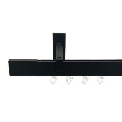 Карниз Square line Квадро  15 см Чорний оксамит 240 см