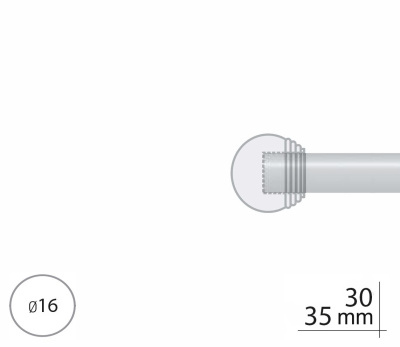 Закінчення для карнизу Orvit ТОДІ МАКС 16 мм ЗОЛОТО 