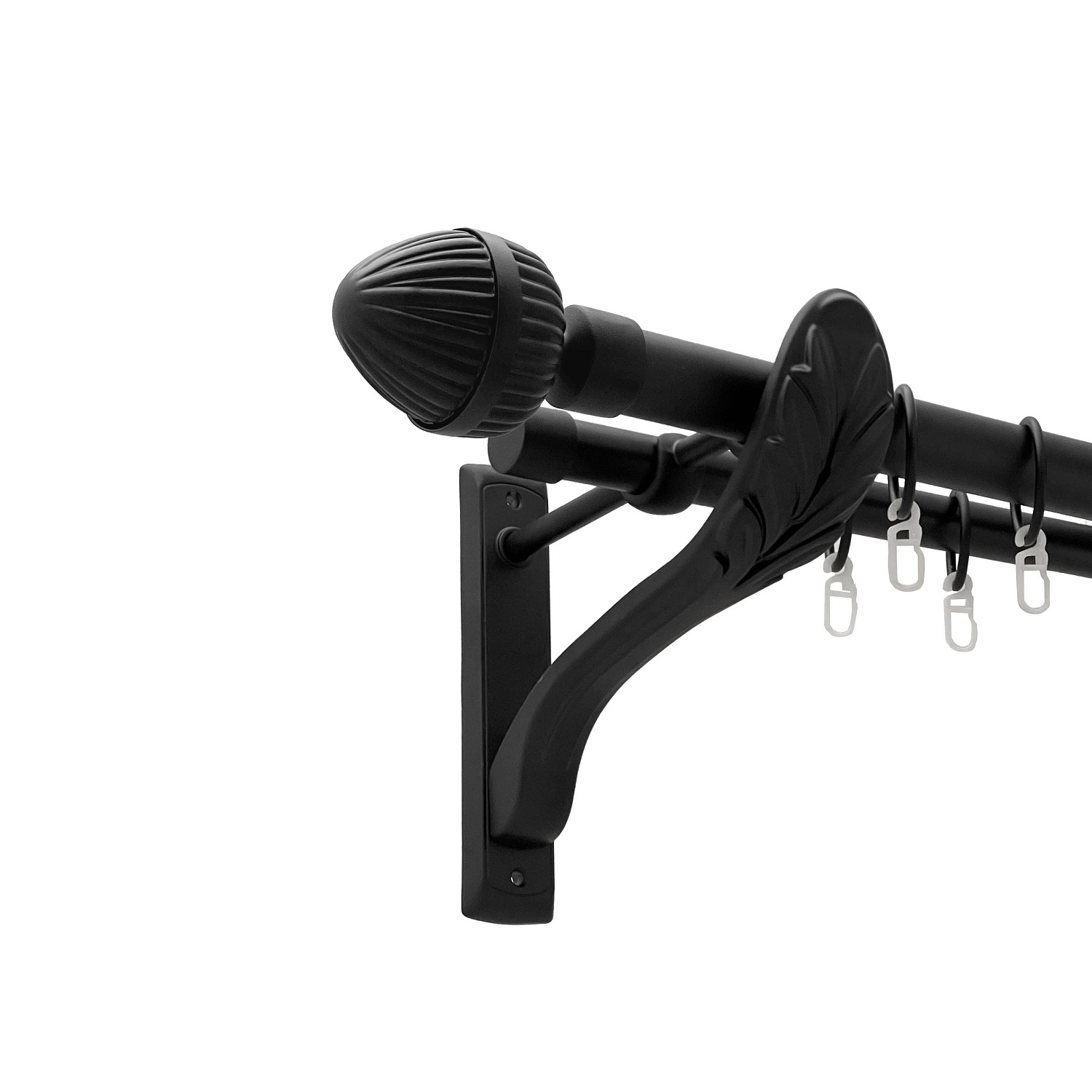 Чорний оксамит у діаметрі 25мм