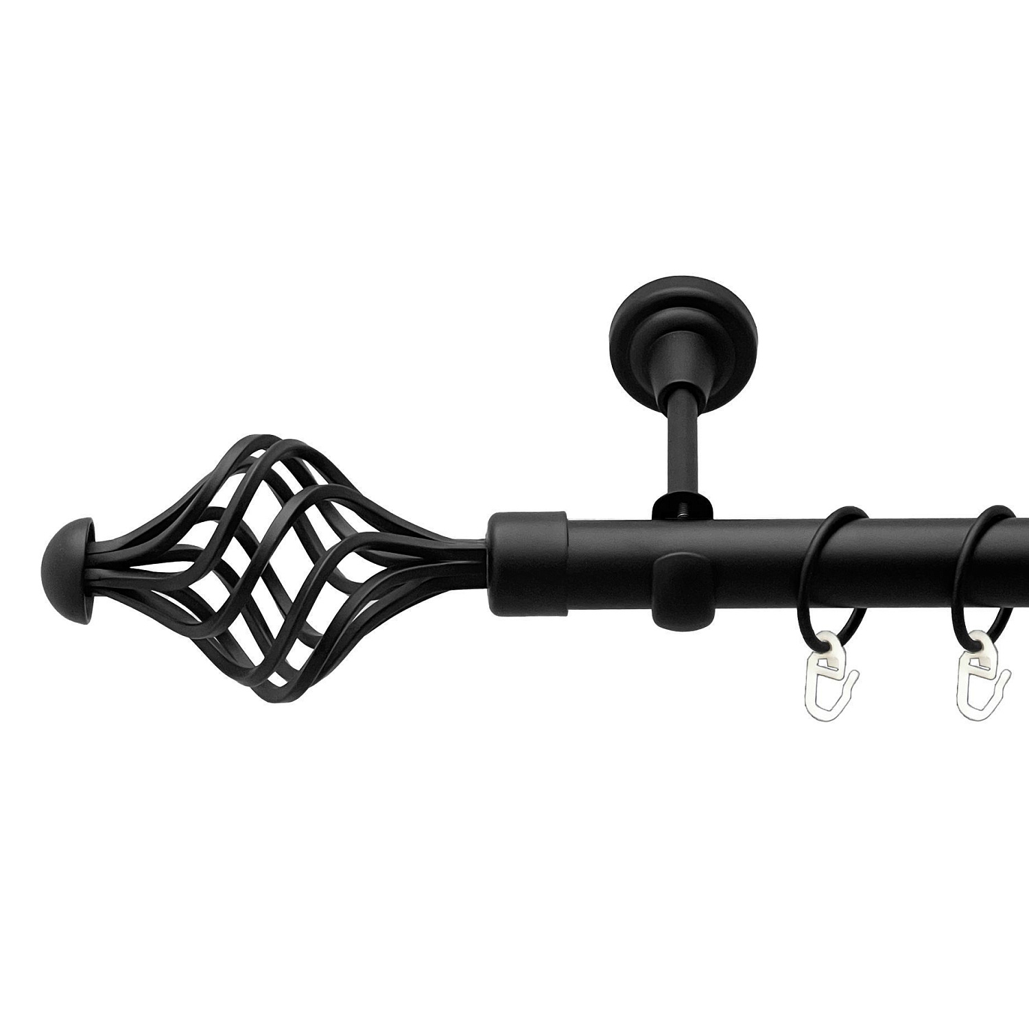 Чорний оксамит у діаметрі 25мм