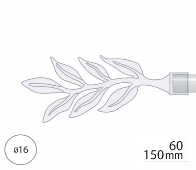 Закінчення для карнизу Orvit ЛАВР 16 мм ЗОЛОТО 