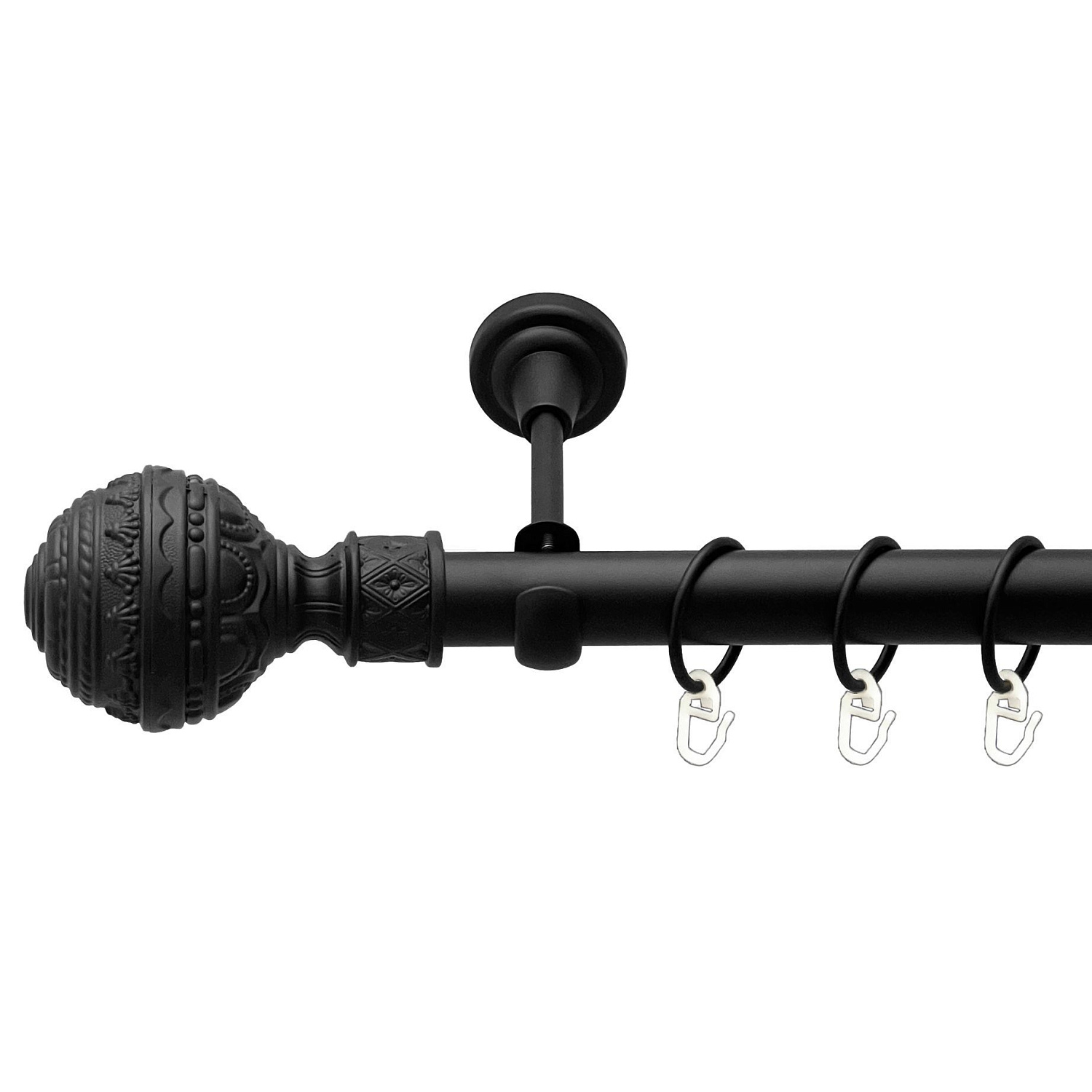 Чорний оксамит у діаметрі 25мм