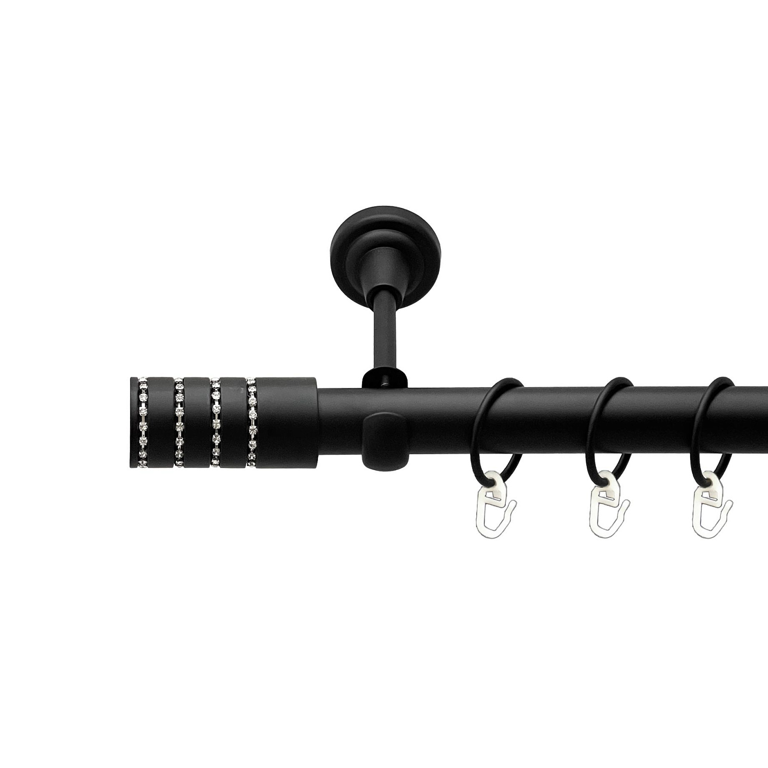 Чорний оксамит у діаметрі 25мм