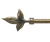 Закінчення для карнизу Orvit ЛИСТОК ЛІЛІЇ 16 мм АНТИК 