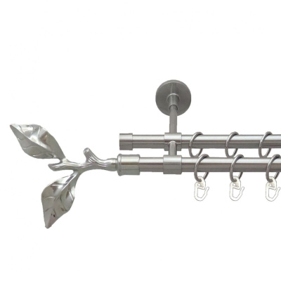 Листок троянди Дворядний Закритий Гладка труба Кільце металеве Нержавіюча сталь 