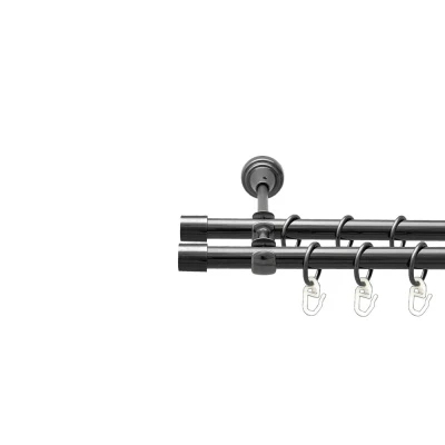 Заглушка Дворядний Відкритий Гладка труба Кільце металеве Онікс 