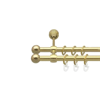 Куля болонь Дворядний Литий Гладка труба Кільце металеве Золото 