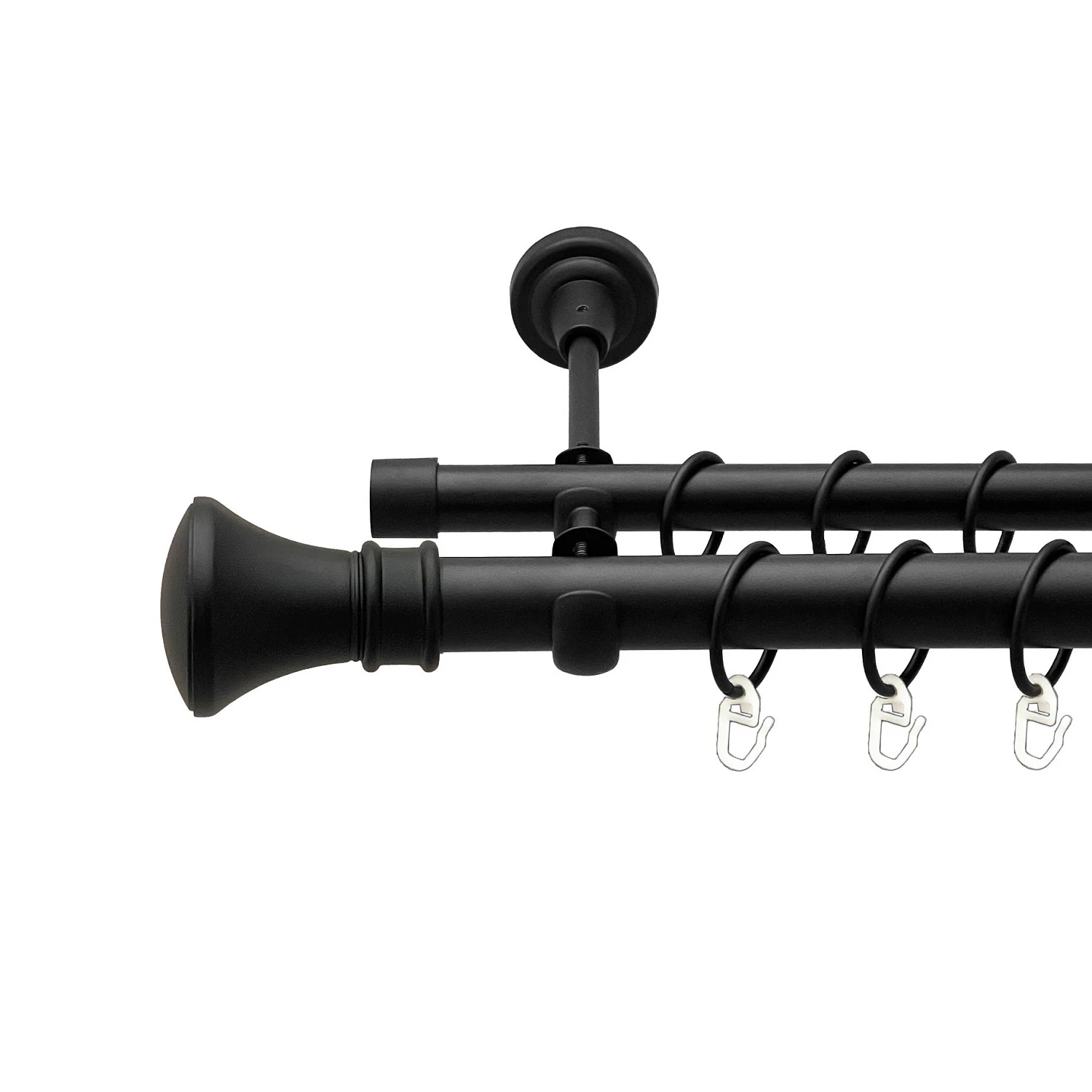 Чорний оксамит у діаметрі 25мм