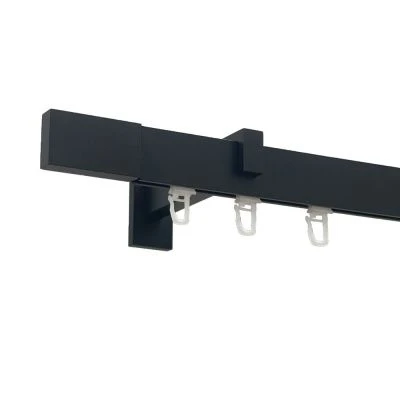 Карниз Square line Квадро  15 см Чорний оксамит 320 см