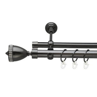 Етернія Дворядний Опозитний Гладка труба Кільце металеве Онікс 