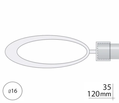 Закінчення для карнизу Orvit ВЕНЕЦІЯ 16 мм ЗОЛОТО 
