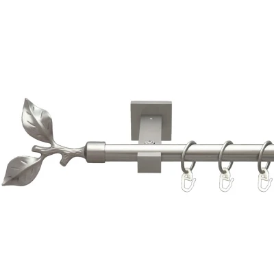 Листок троянди Однорядний Техно Гладка труба Кільце металеве Сатин 