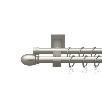 Белуно Дворядний Техно Гладка труба Кільце металеве Сатин 