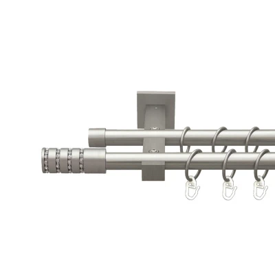 Барамелла Дворядний Техно Гладка труба Кільце металеве Сатин 