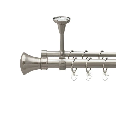 Люксор Дворядний Відкритий до стелі Гладка труба Кільце металеве Нержавіюча сталь 