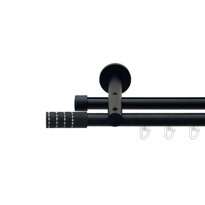 Барамелла Дворядний Реверсивний Профільна труба  Чорний оксамит 