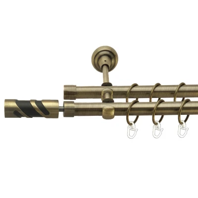 Сієна Дворядний Відкритий Гладка труба Кільце металеве Антик 