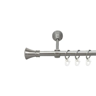 Люксор Однорядний Відкритий Гладка труба Кільце металеве Нержавіюча сталь 