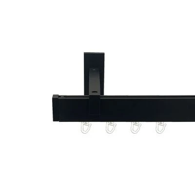 Карниз Square line Заглушка  15 см Чорний оксамит 160 см
