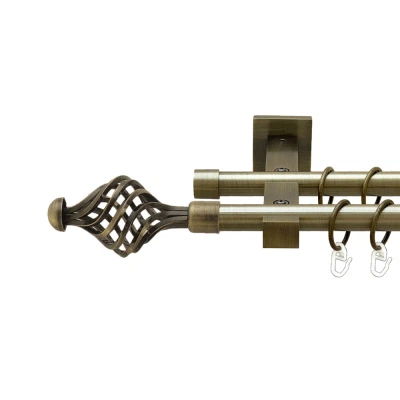 Арезо Дворядний Техно Гладка труба Кільце металеве Антик 