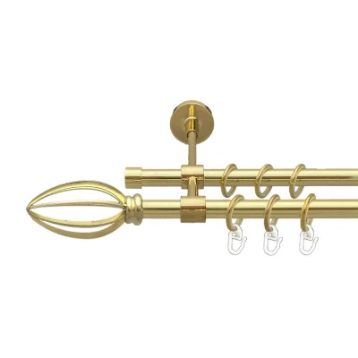 Пантеон Дворядний Закритий Гладка труба Кільце металеве Золото 