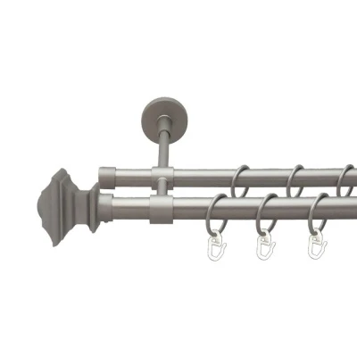 Борджеза Дворядний Закритий Гладка труба Кільце металеве Сатин 