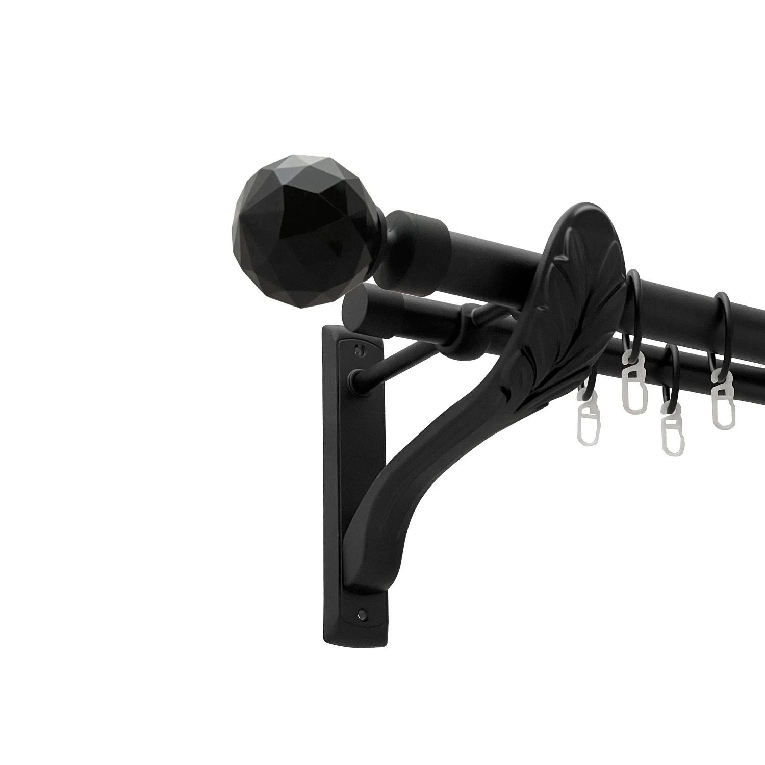 Чорний оксамит у діаметрі 25мм