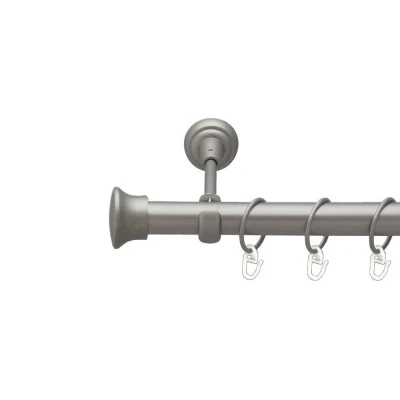 Дуо Однорядний Відкритий Гладка труба Кільце металеве Сатин 