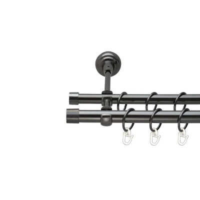 Заглушка Дворядний Відкритий Гладка труба Кільце металеве Онікс 