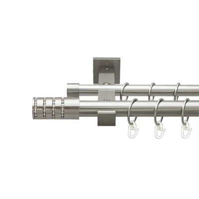 Барамелла Дворядний Техно Гладка труба Кільце металеве Нержавіюча сталь 