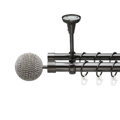 Емпреса Дворядний Відкритий до стелі Гладка труба Кільце металеве Онікс 