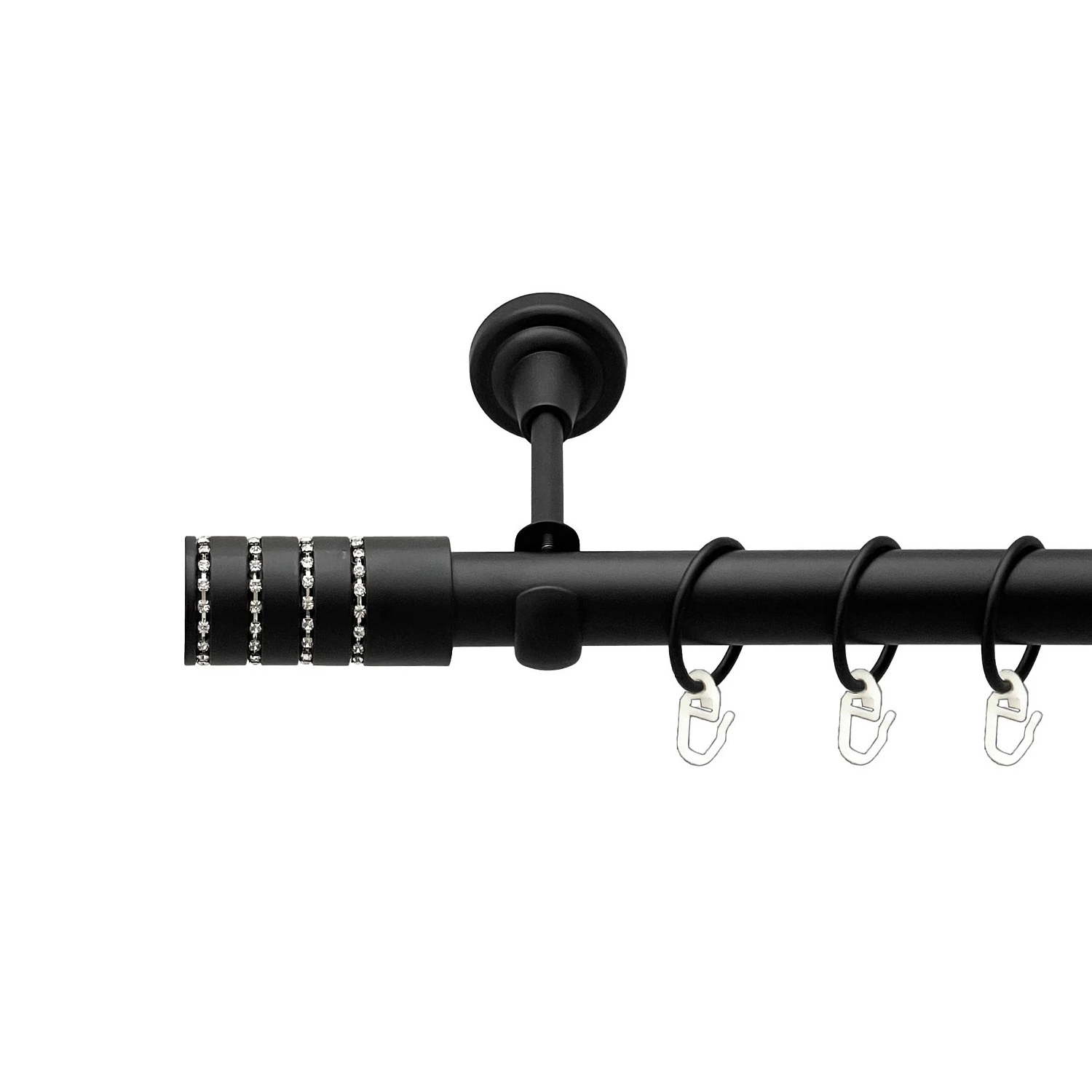 Чорний оксамит у діаметрі 25мм