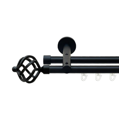 Ажур Дворядний Реверсивний Профільна труба  Чорний оксамит 