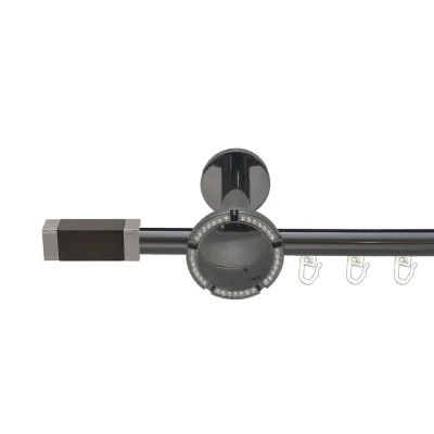 Квадро v2 Однорядний Розета реверс фламо Профільна труба  Онікс 