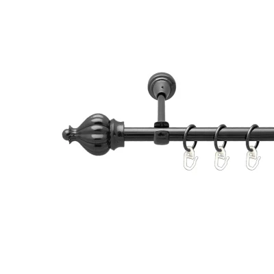 Таджа Однорядний Відкритий Гладка труба Кільце металеве Онікс 