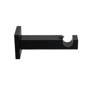 Тримач Orvit ТЕХНО однорядний до стіни 19 мм ЧОРНИЙ ОКСАМИТ